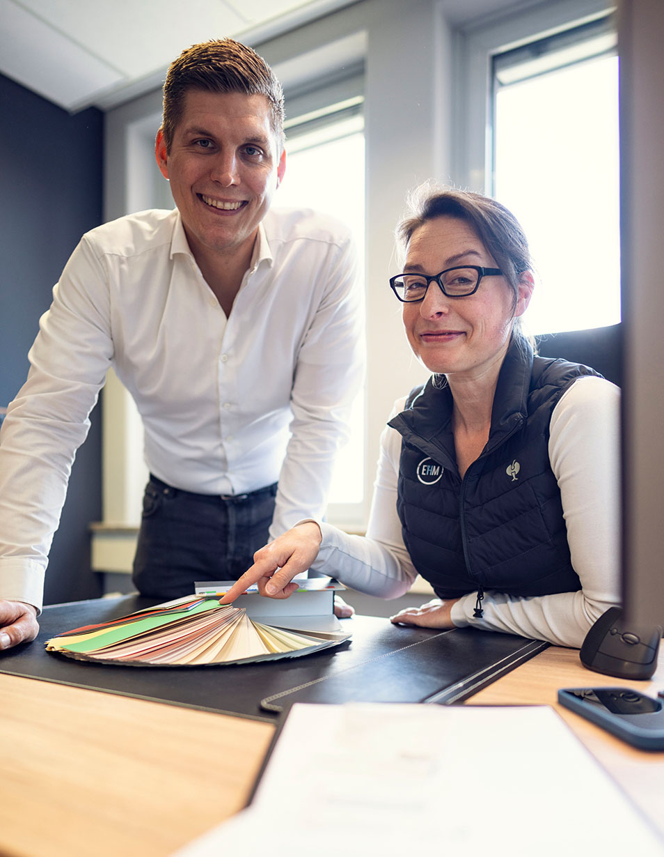 beratung farbfächer