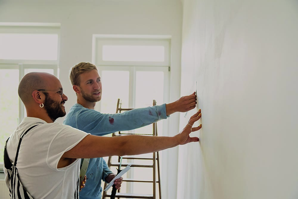 Zwei Maler Innenraum